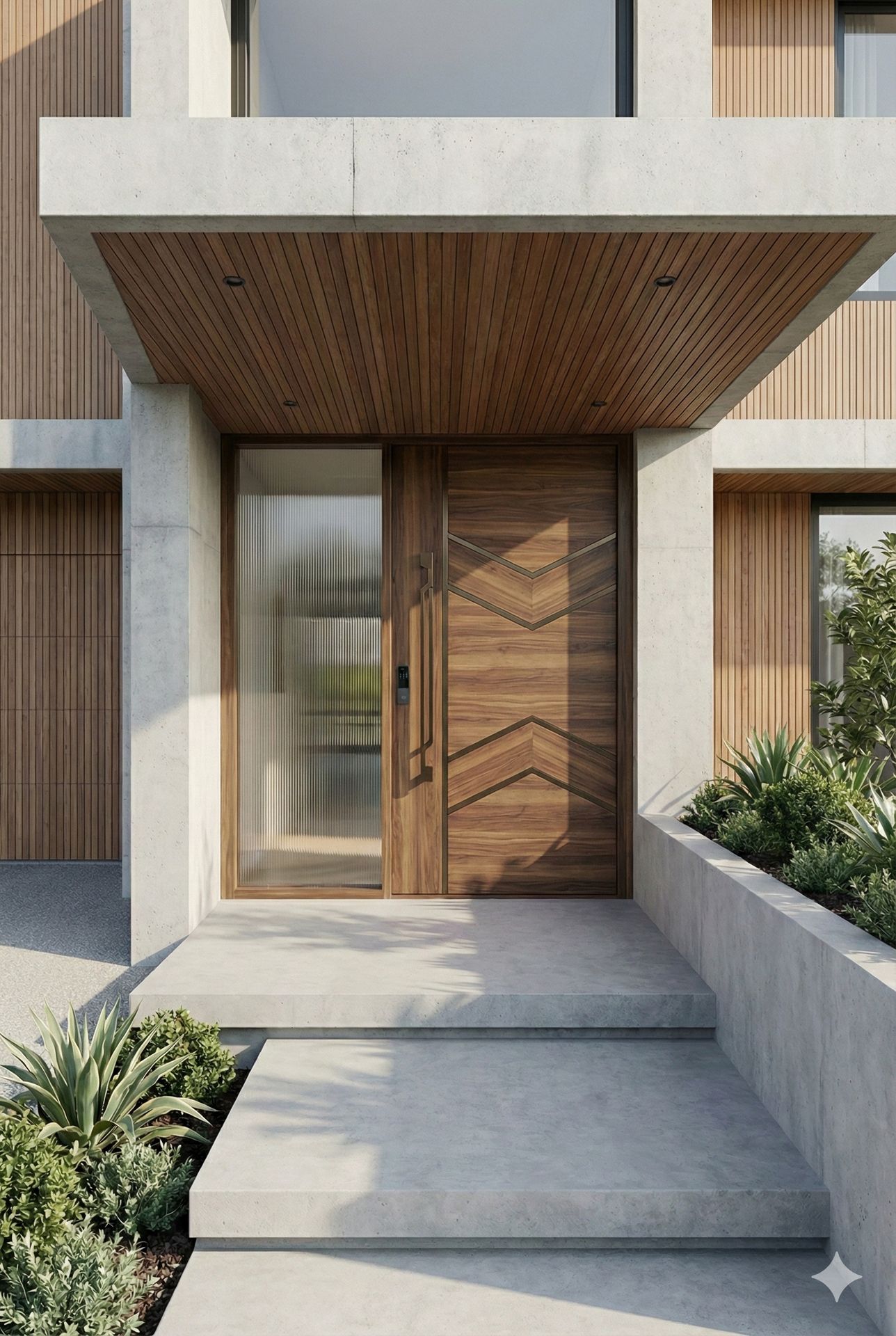 Modern Pivot Door Entrance