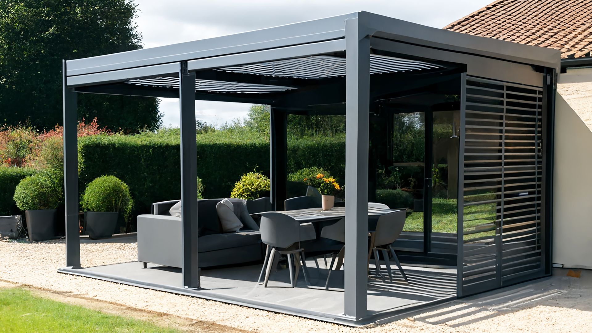 Cozy evening pergola